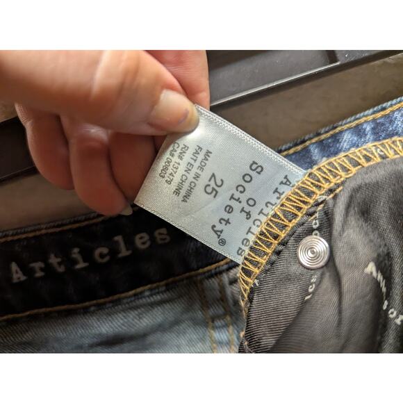 Articles of Society Elwood Womens Denim blue jeans Light Wash NEW Size 25 - Picture 6 of 7